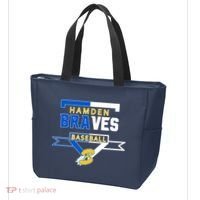 Hamden Braves Home Plate Baseball Fan Tote Bag thumb 3