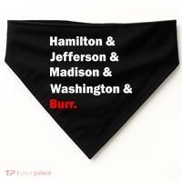 Hamilton & Jefferson & Madison & Washington & Burr. USA-Made Doggie Bandana thumb 0