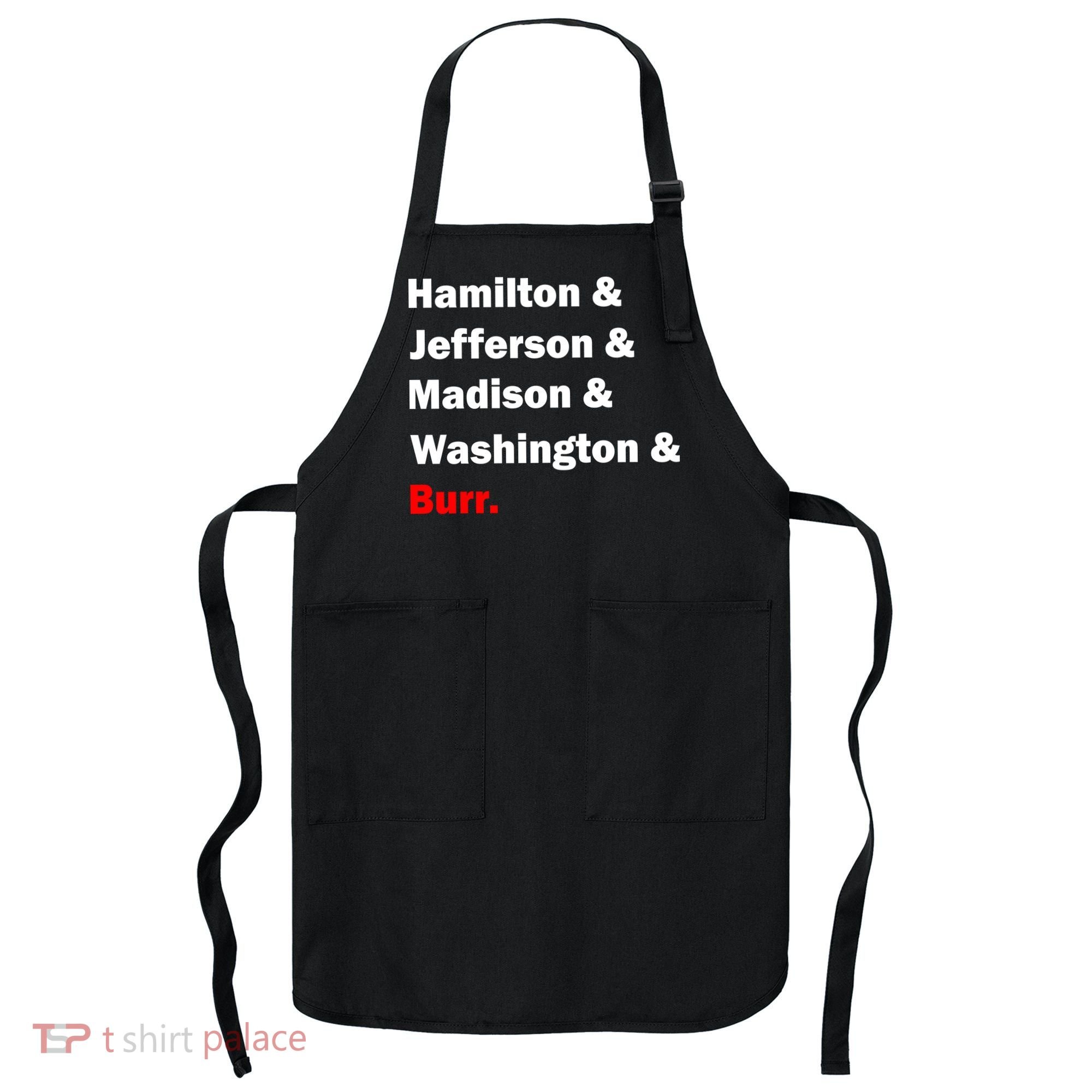 Hamilton & Jefferson & Madison & Washington & Burr. Apron