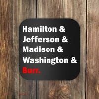 Hamilton & Jefferson & Madison & Washington & Burr. Coaster thumb 0