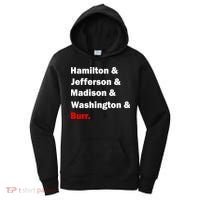 Hamilton & Jefferson & Madison & Washington & Burr. Women's Hoodie thumb 0