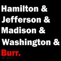 Hamilton & Jefferson & Madison & Washington & Burr. Mousepad thumb 1