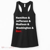 Hamilton & Jefferson & Madison & Washington & Burr. Women's Tank Top thumb 0