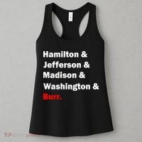 Hamilton & Jefferson & Madison & Washington & Burr. Women's Tank Top thumb 3