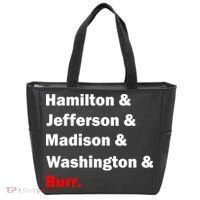 Hamilton & Jefferson & Madison & Washington & Burr. Tote Bag thumb 0