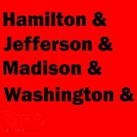 Hamilton & Jefferson & Madison & Washington & Burr. Santa Hat thumb 1