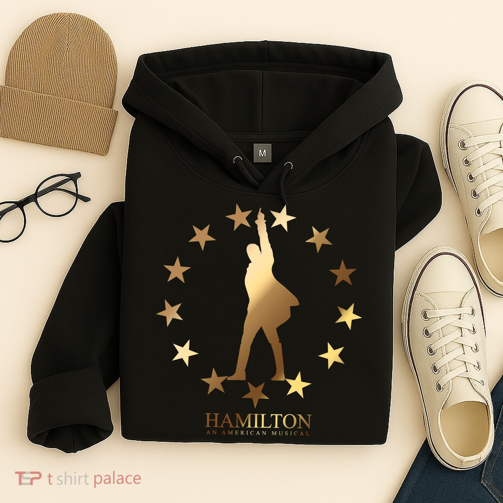 Hamilton An American Musical Golden Stars Hoodie