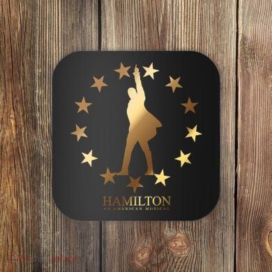 Hamilton An American Musical Golden Stars Coaster