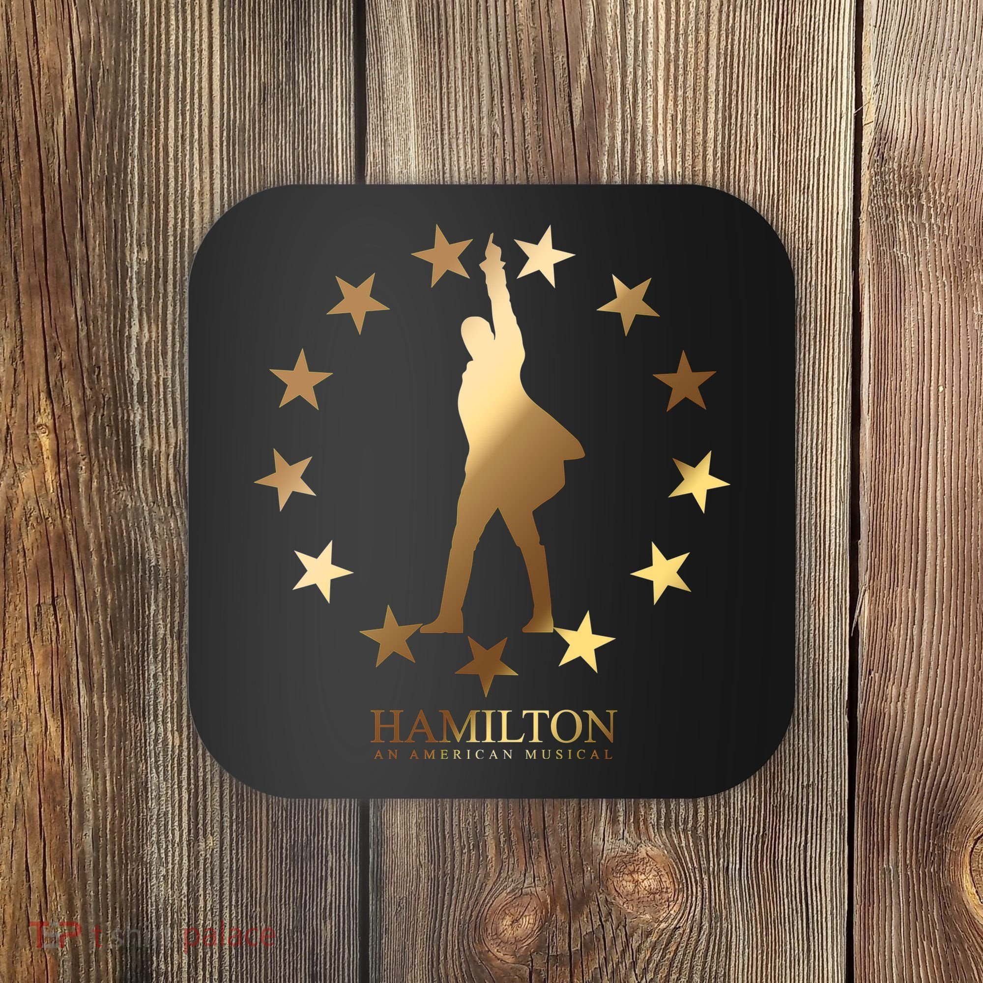 Hamilton An American Musical Golden Stars Coaster