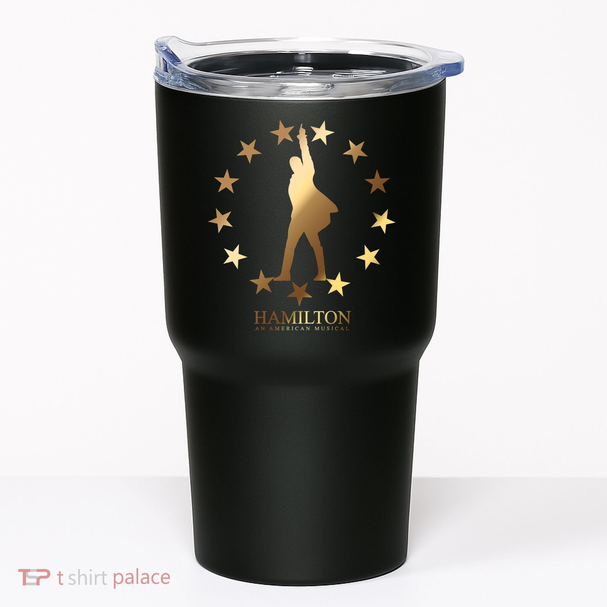 Hamilton An American Musical Golden Stars Tumbler