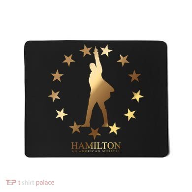 Hamilton An American Musical Golden Stars Mousepad