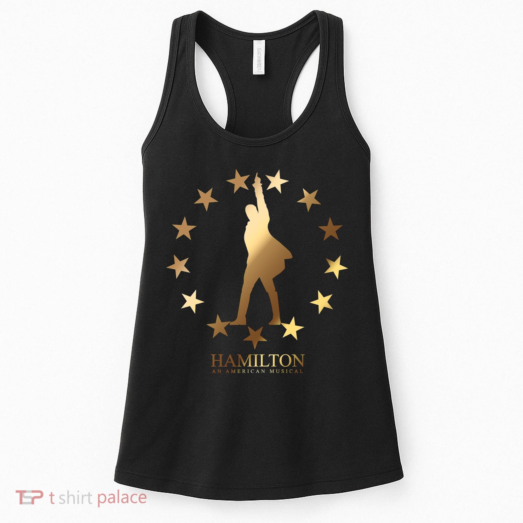 Hamilton An American Musical Golden Stars Women's Tank Top