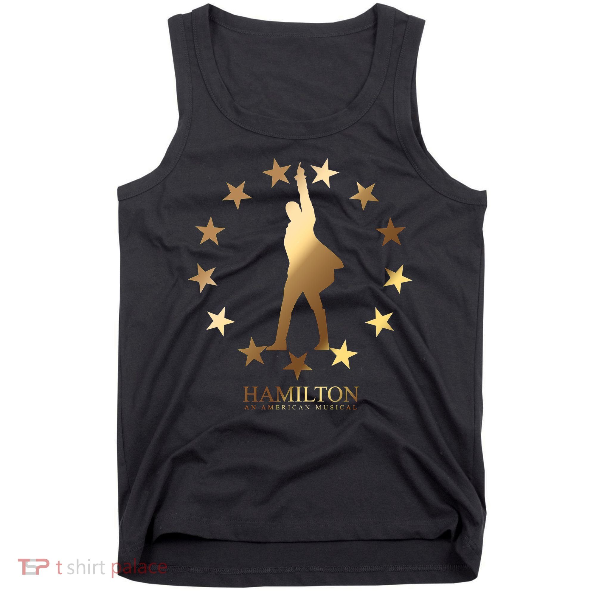 Hamilton An American Musical Golden Stars Tank Top