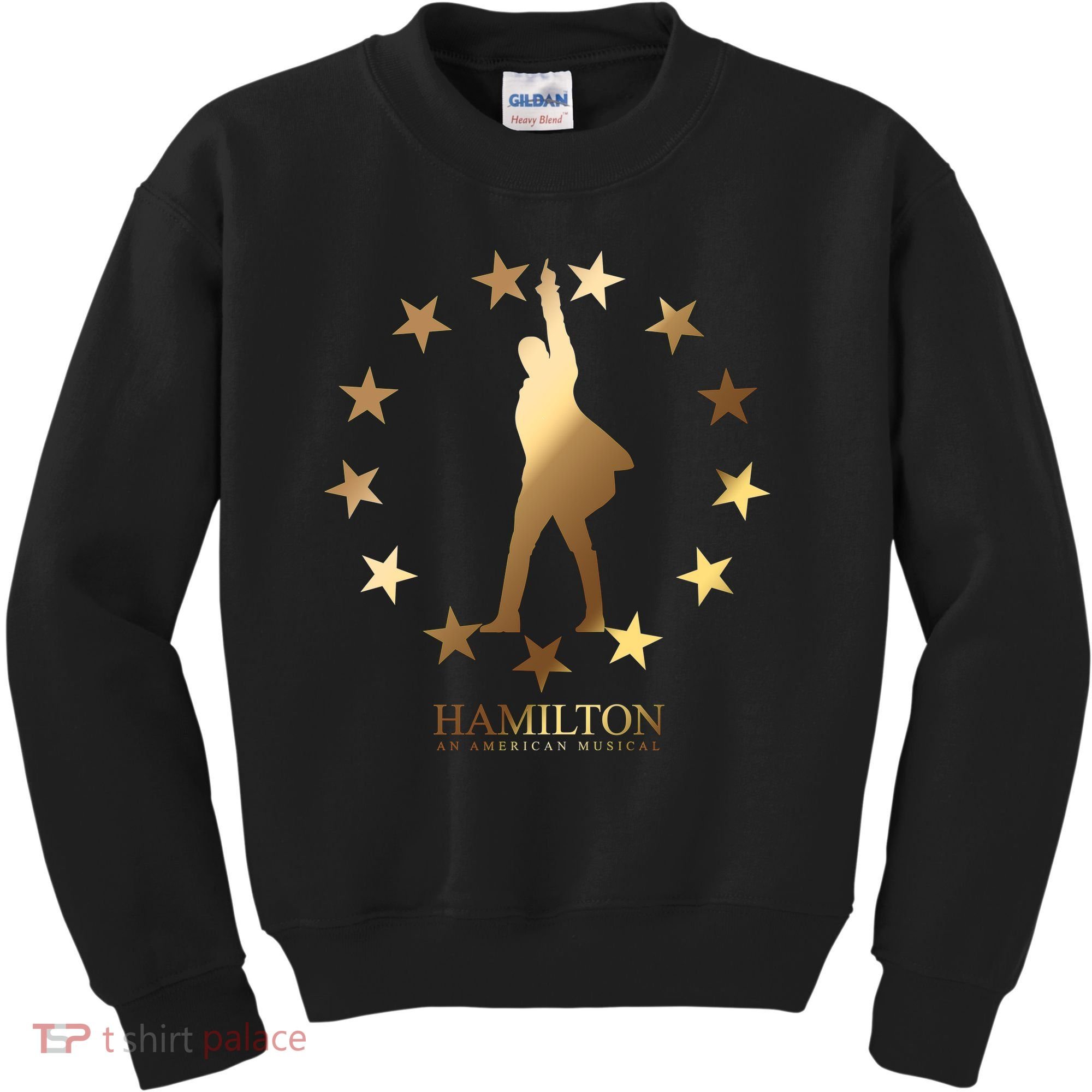 Hamilton An American Musical Golden Stars Kids Sweatshirt