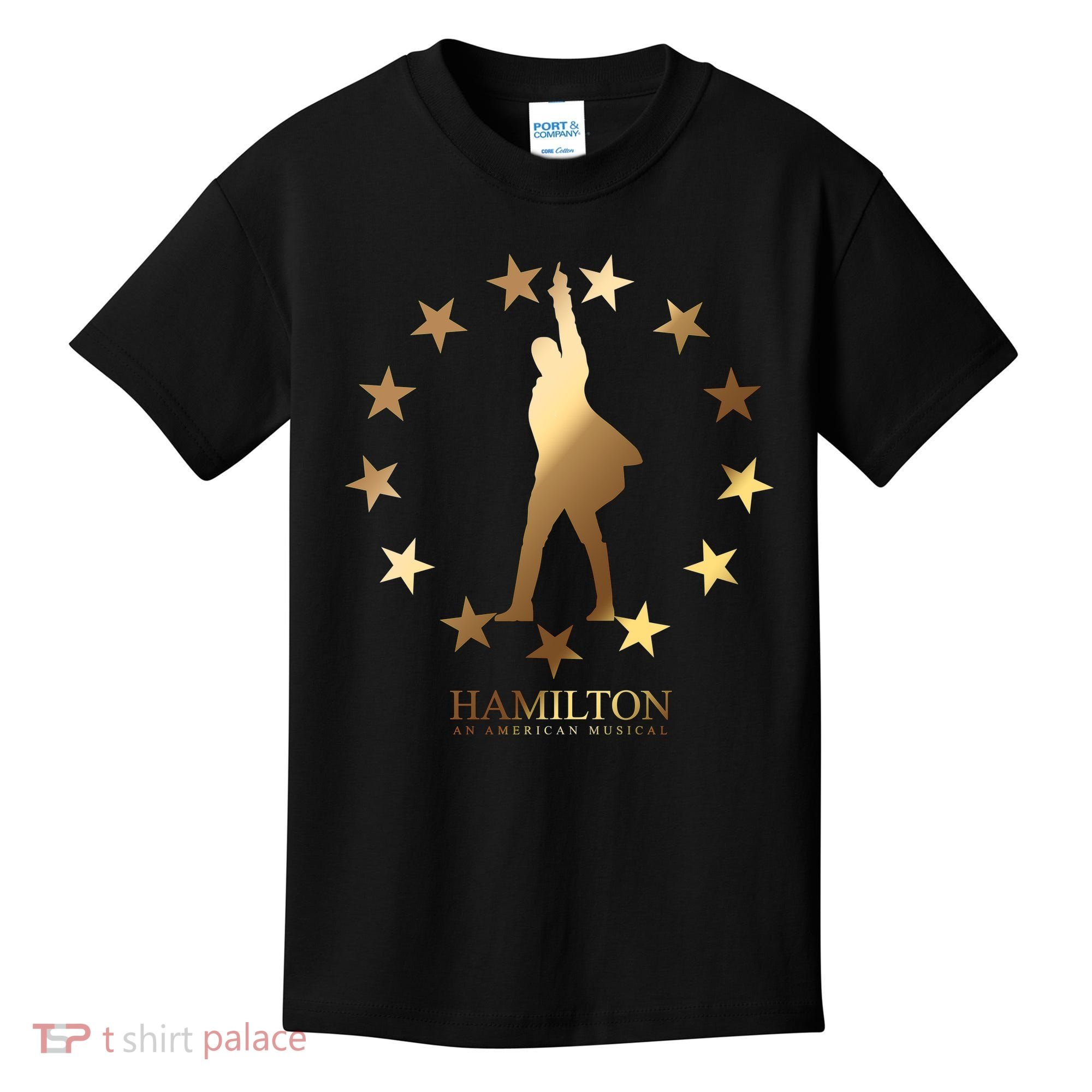Hamilton An American Musical Golden Stars Kids T-Shirt