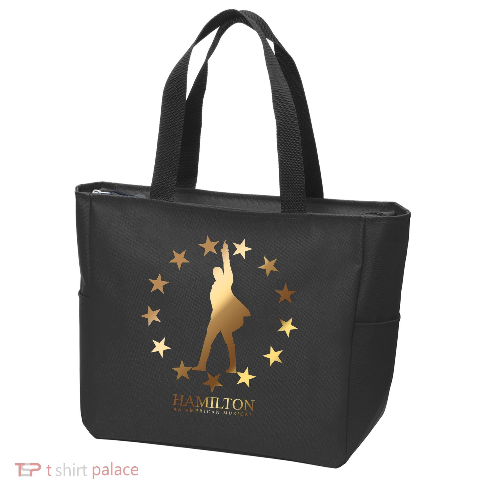 Hamilton An American Musical Golden Stars Tote Bag