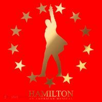 Hamilton An American Musical Golden Stars Santa Hat thumb 1