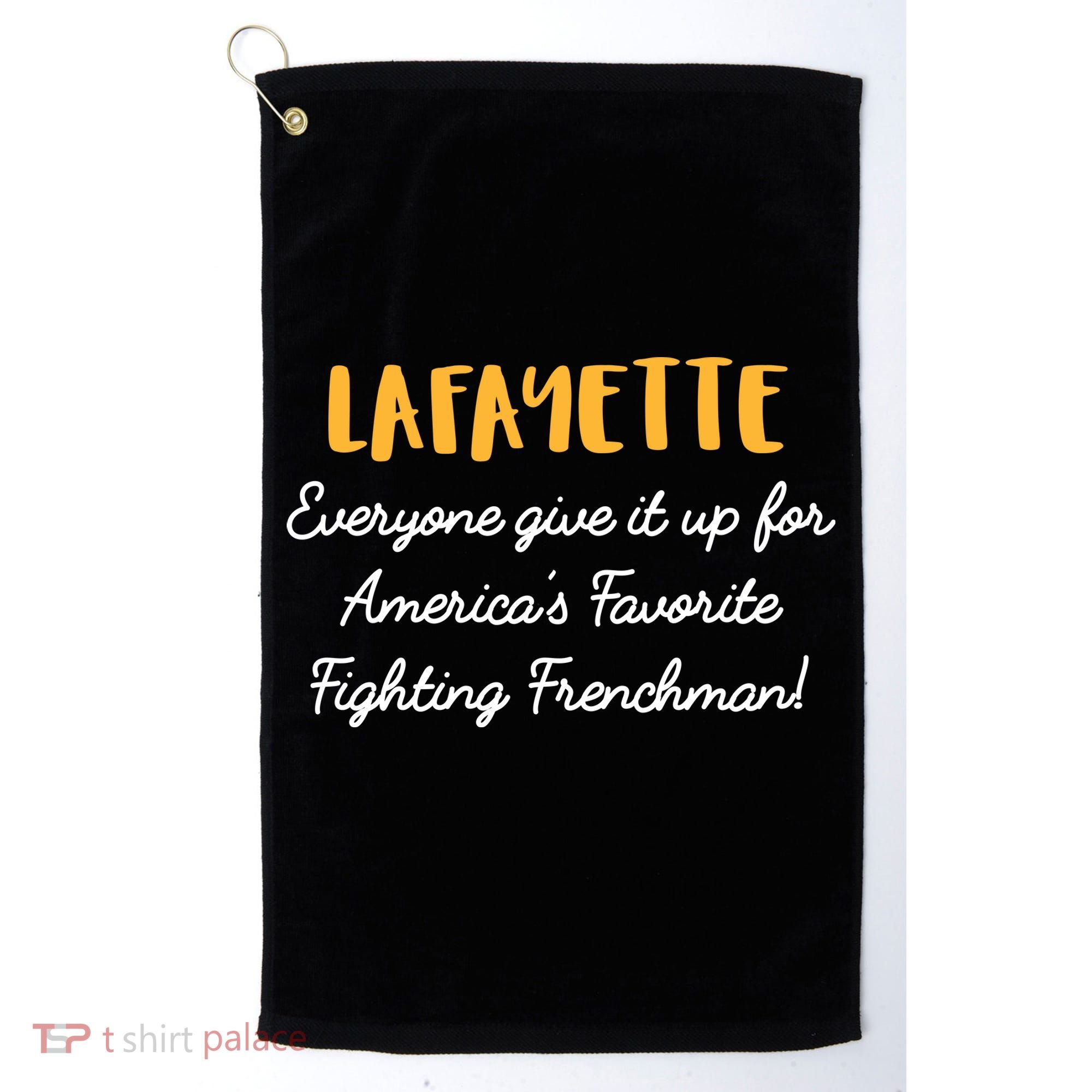 Hamilton Lafayette America's Favorite Frenchman Golf Towel