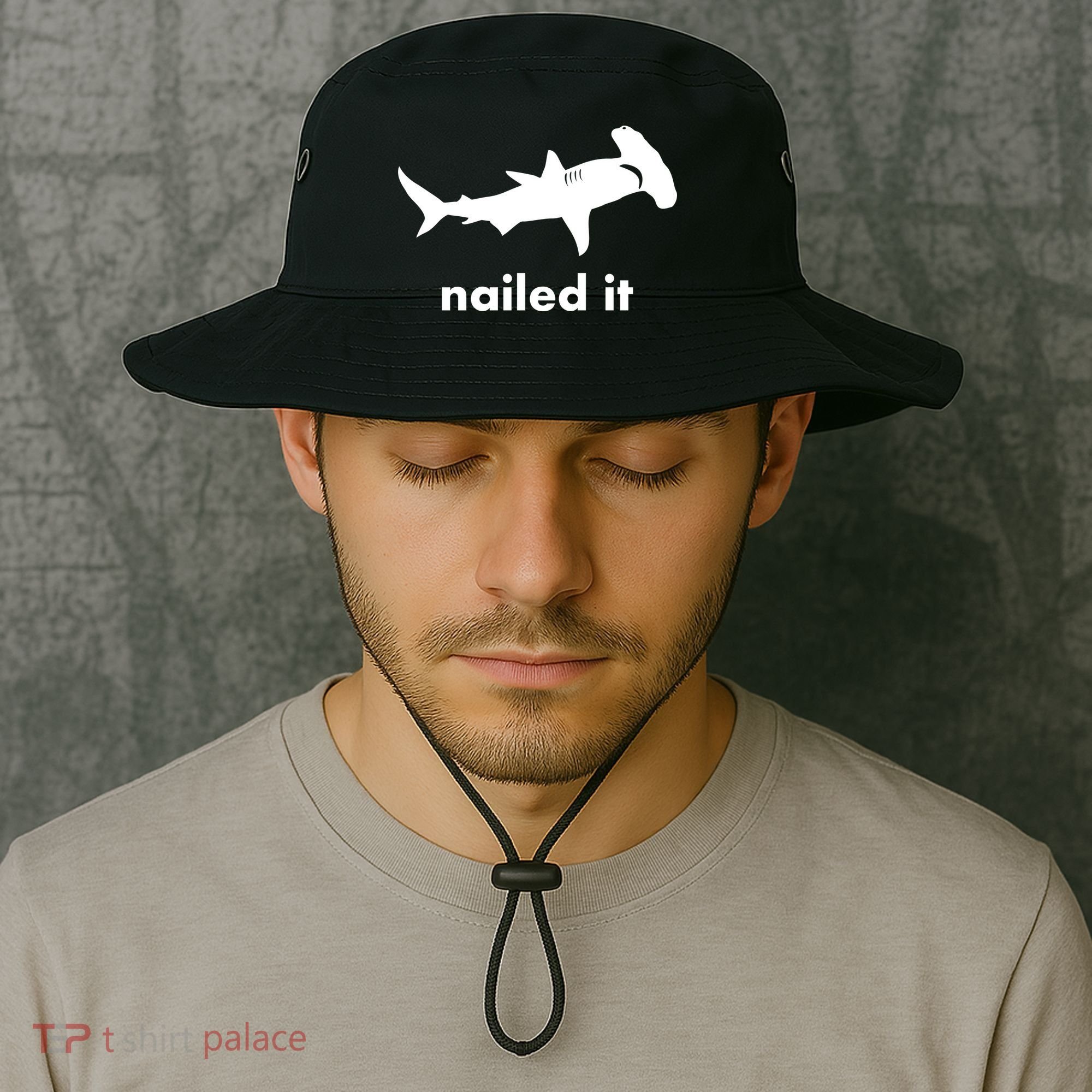 Hammerhead Nailed It Funny Bucket Hat