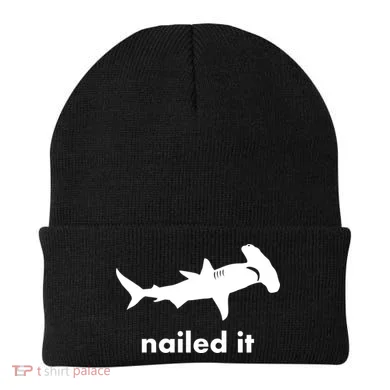 Hammerhead Nailed It Funny Beanie