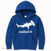 Hammerhead Nailed It Funny Kids Hoodie thumb 0