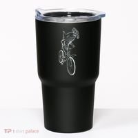 Hammerhead Shark Riding Bicycle Tumbler thumb 0