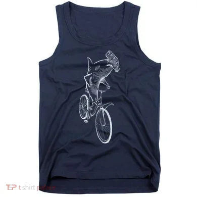 Hammerhead Shark Riding Bicycle Tank Top