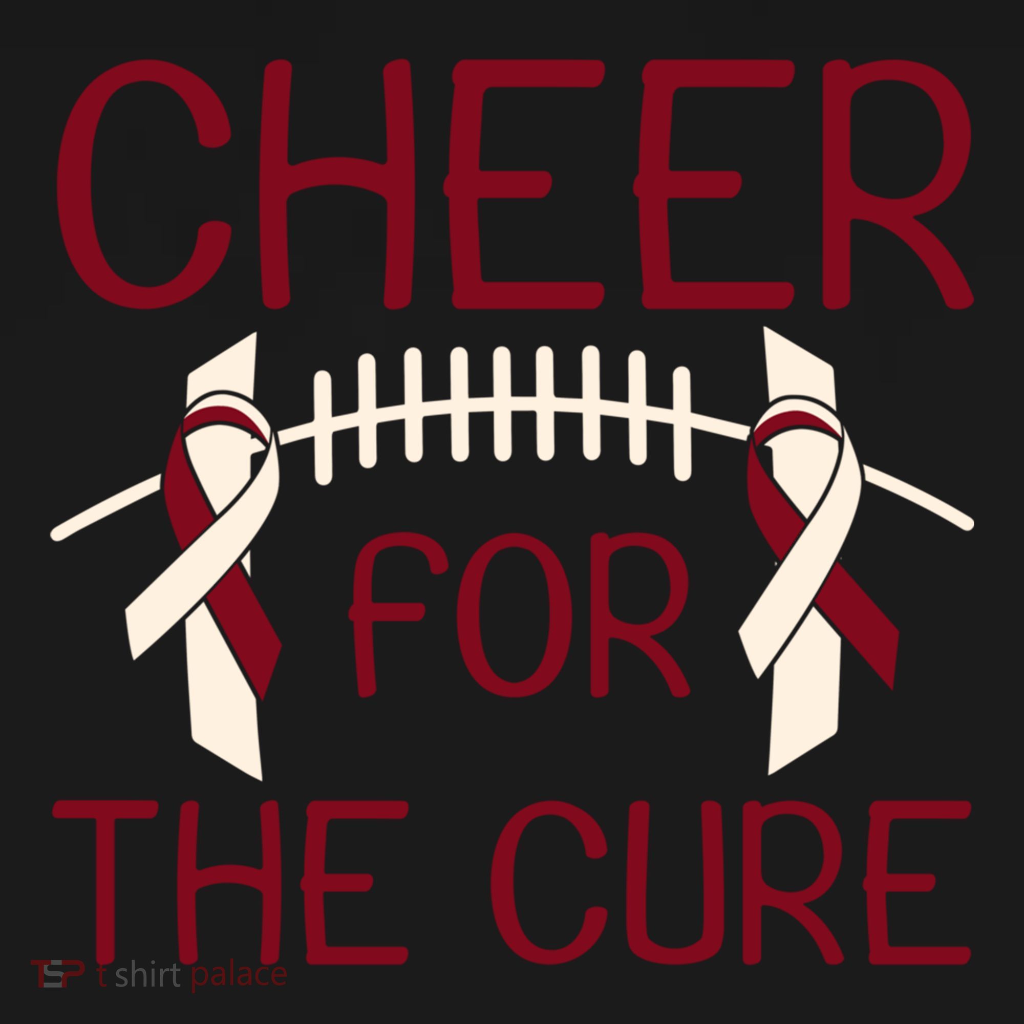 Head And Neck Cancer Awareness Cheer For The Cure Football Gift Women's Hoodie