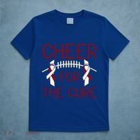 Head And Neck Cancer Awareness Cheer For The Cure Football Gift T-Shirt thumb 5