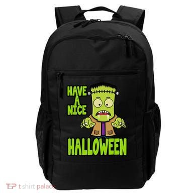 Have A Nice Halloween Frankenstein Monster Backpack