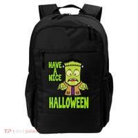 Have A Nice Halloween Frankenstein Monster Backpack thumb 0