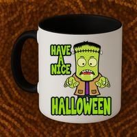 Have A Nice Halloween Frankenstein Monster Coffee Mug thumb 2
