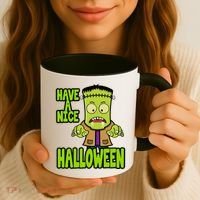Have A Nice Halloween Frankenstein Monster Coffee Mug thumb 3