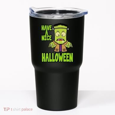 Have A Nice Halloween Frankenstein Monster Tumbler