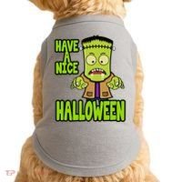 Have A Nice Halloween Frankenstein Monster Doggie Tank thumb 0