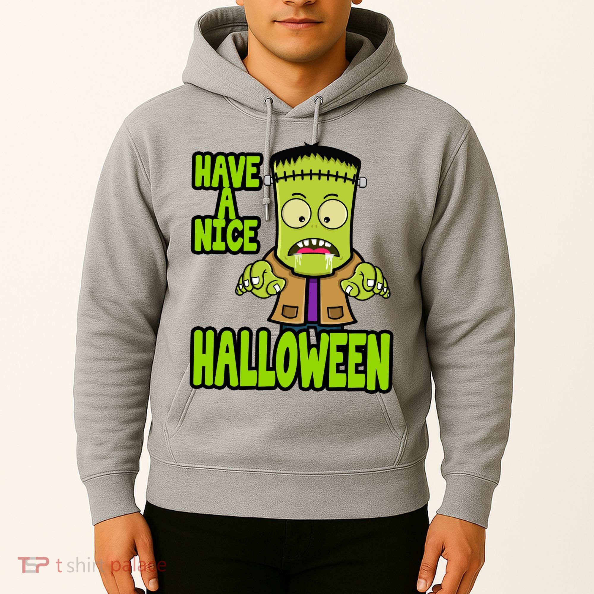 Have A Nice Halloween Frankenstein Monster Hoodie