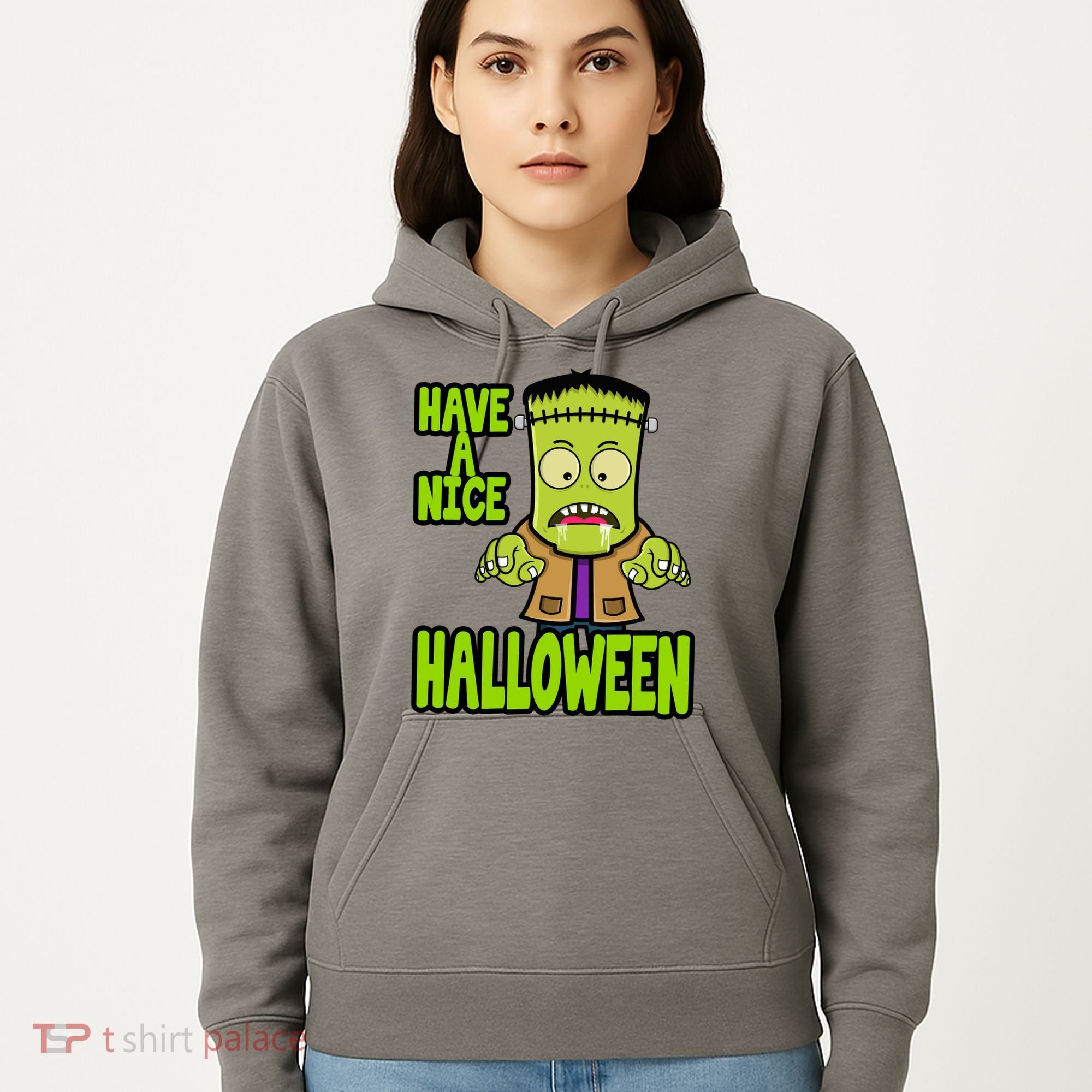 Have A Nice Halloween Frankenstein Monster Hoodie