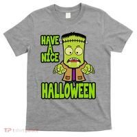 Have A Nice Halloween Frankenstein Monster T-Shirt thumb 0