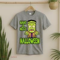 Have A Nice Halloween Frankenstein Monster T-Shirt thumb 2