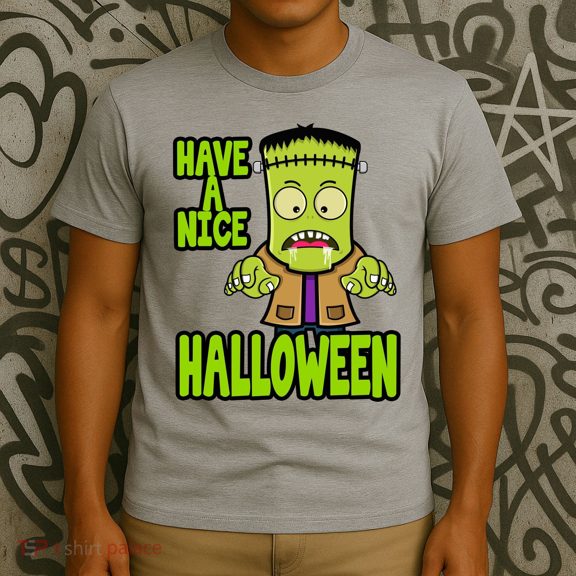 Have A Nice Halloween Frankenstein Monster T-Shirt