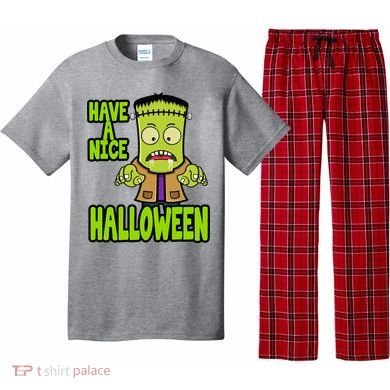 Have A Nice Halloween Frankenstein Monster Pajama Set
