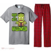 Have A Nice Halloween Frankenstein Monster Pajama Set thumb 0
