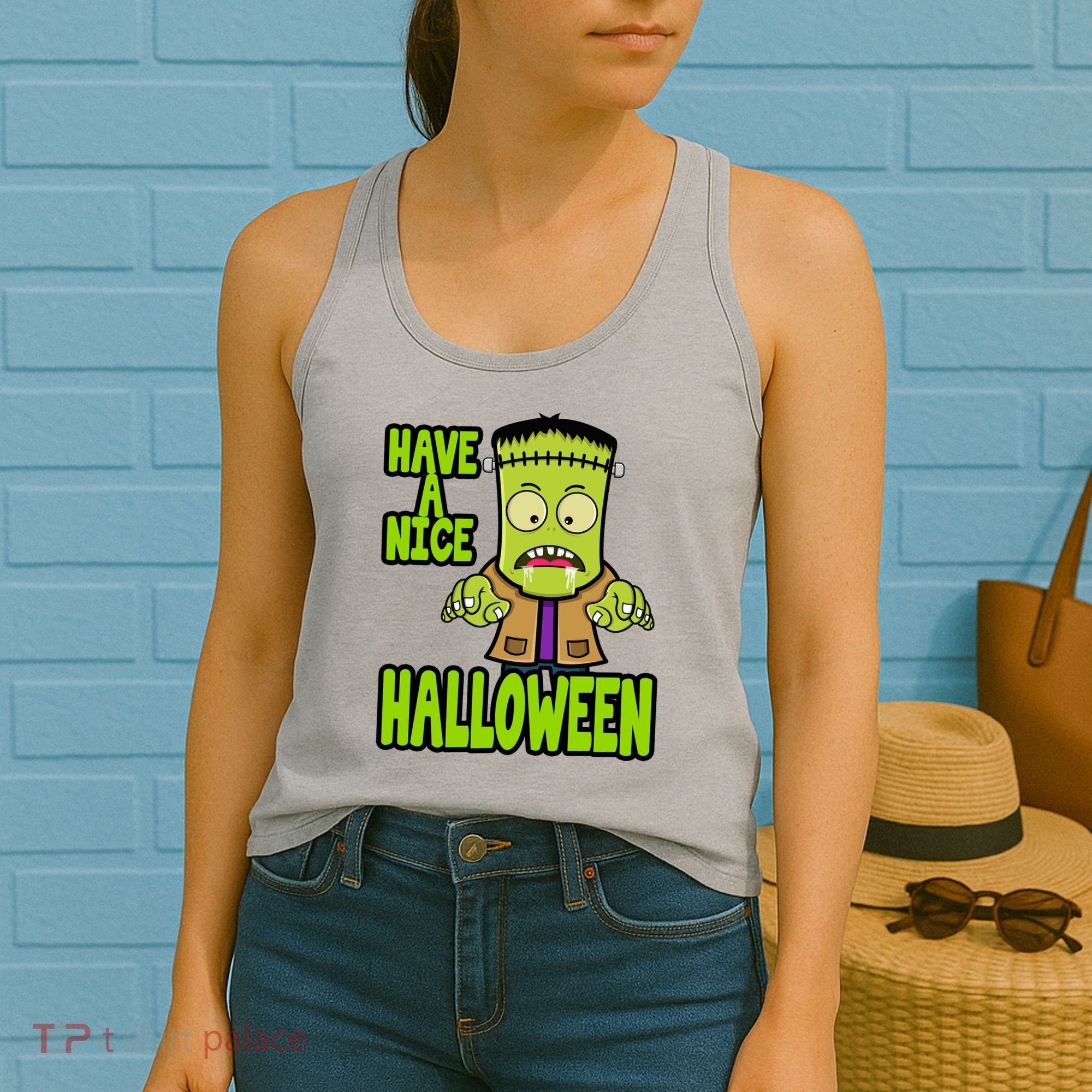 Have A Nice Halloween Frankenstein Monster Women's Tank Top