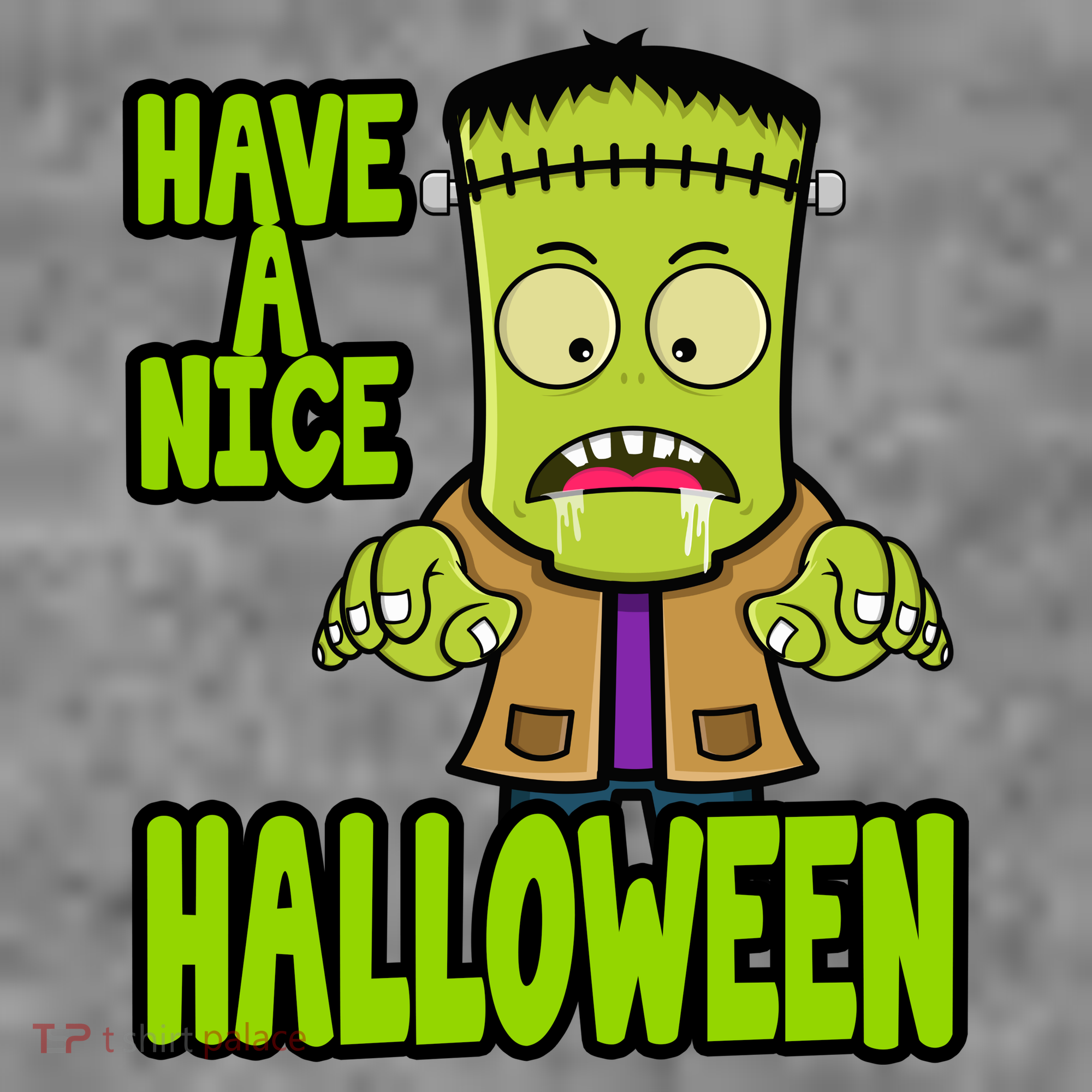 Have A Nice Halloween Frankenstein Monster Baby Bodysuit