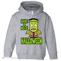Have A Nice Halloween Frankenstein Monster Toddler Hoodie thumb 0