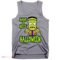 Have A Nice Halloween Frankenstein Monster Tank Top thumb 0