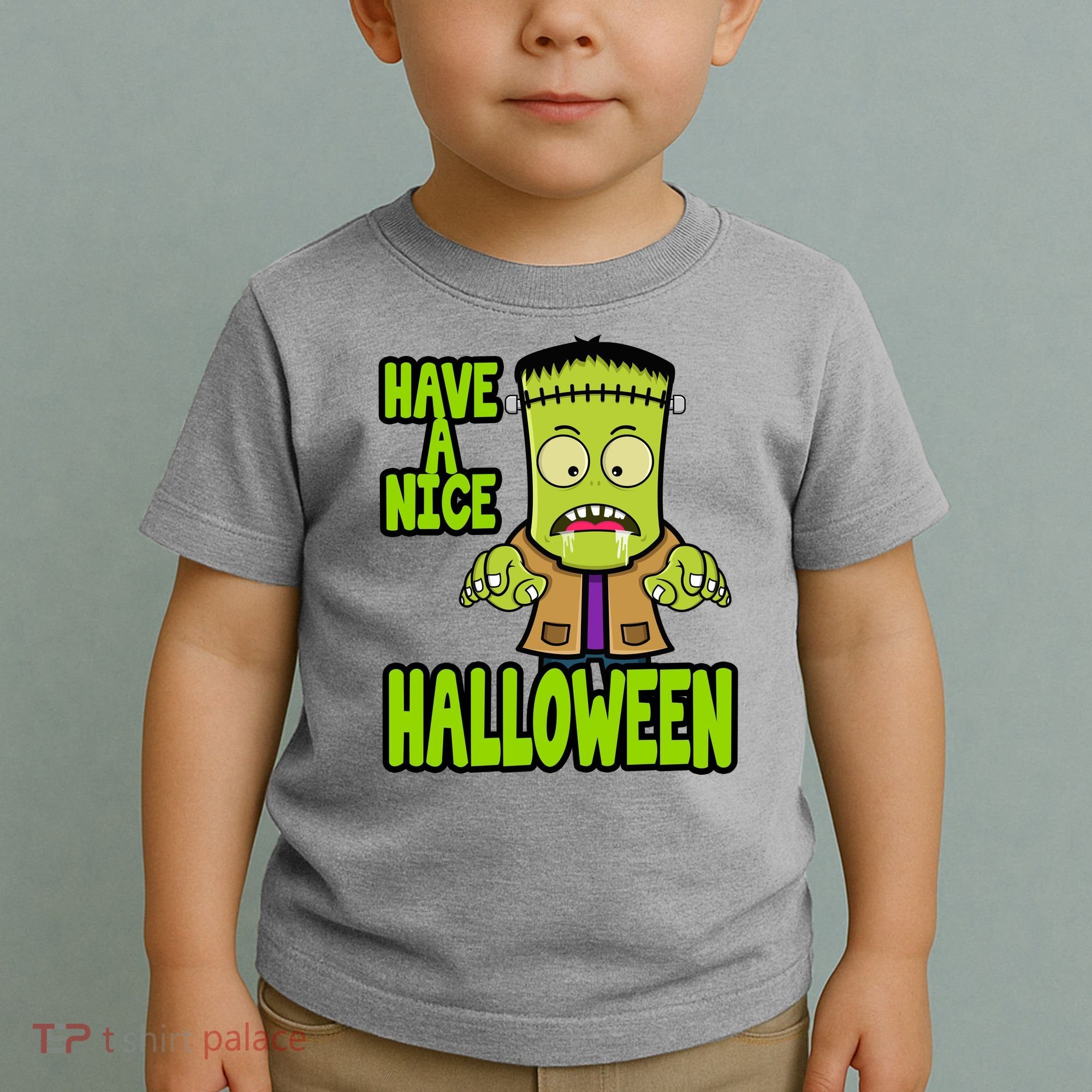 Have A Nice Halloween Frankenstein Monster Toddler T-Shirt