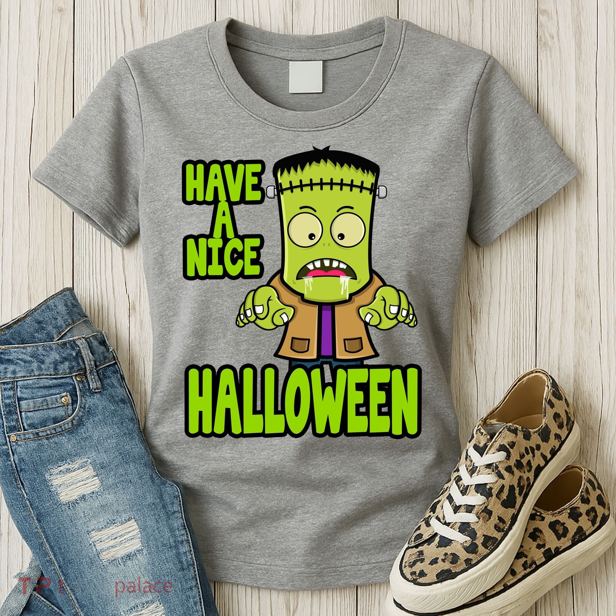 Have A Nice Halloween Frankenstein Monster Women's T-Shirt