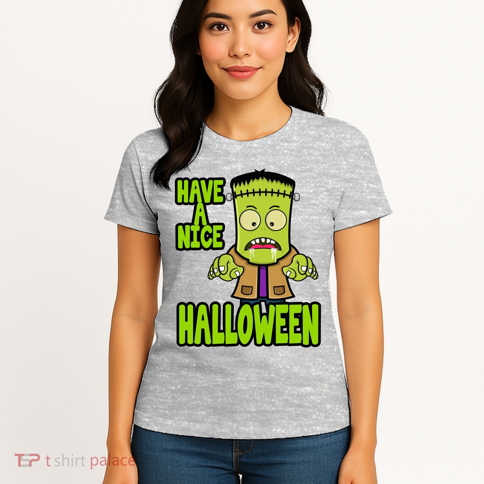 Have A Nice Halloween Frankenstein Monster Women's T-Shirt