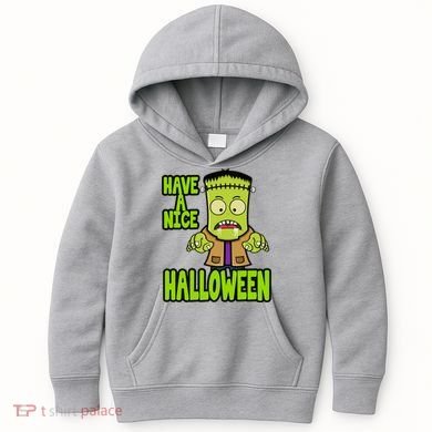 Have A Nice Halloween Frankenstein Monster Kids Hoodie